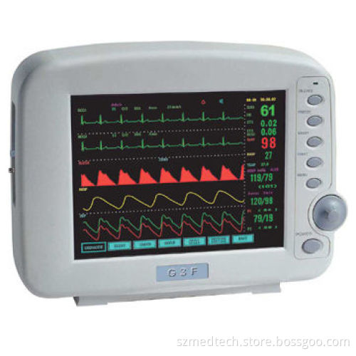 Multiparameter Patient Monitor with Audible and Visual Alarm